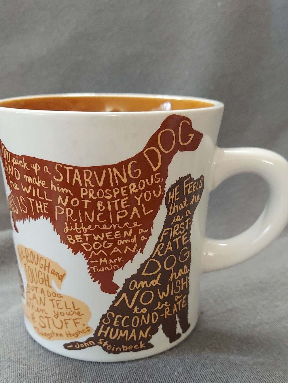 Literary Dog Mug by The Unemployed Philosophers Guild 12oz canine-themed quotes